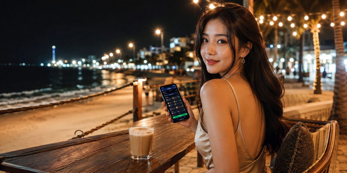 Pemain menggunakan telefon pintar untuk menyertai loteri dalam talian di Kuantan melalui speed88